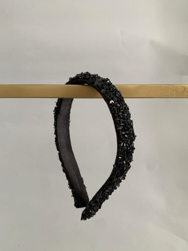 Black Scattered Headband - AJA CREATION 