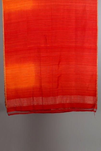 Handwoven Orange Shaded Dupatta - AJA CREATION 80