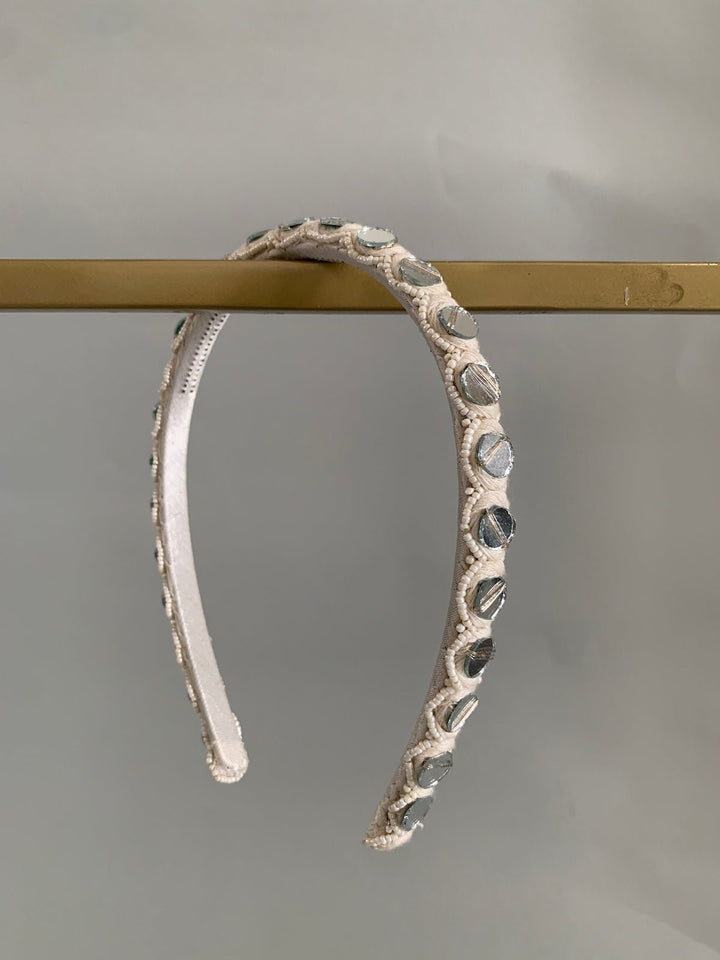 Mirror and Pearl Headband - AJA CREATION 