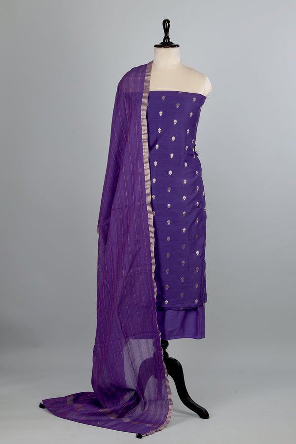 Purple Unstitched Dress Suit - AJA CREATION 142DS