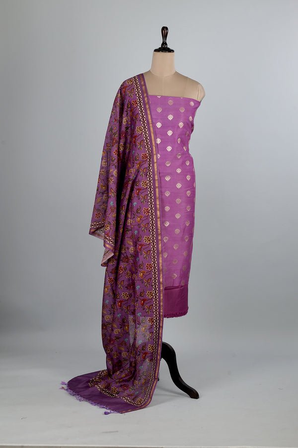 Purple Unstitched Dress Suit - AJA CREATION 150