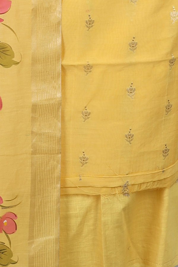 Yellow Unstitched Dress Suit - AJA CREATION 67-R201